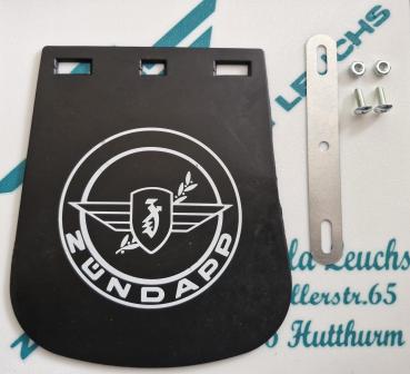 ZÜNDAPP Gummi-Spritzlappen mit Befestigungsset – 14 x 17 cm